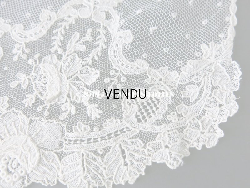 画像8: 19世紀　アンティーク ポワンドローズ のクラヴァット  【ポワン・ド・ローズ】 【ポワン・ド・ガーズ】 