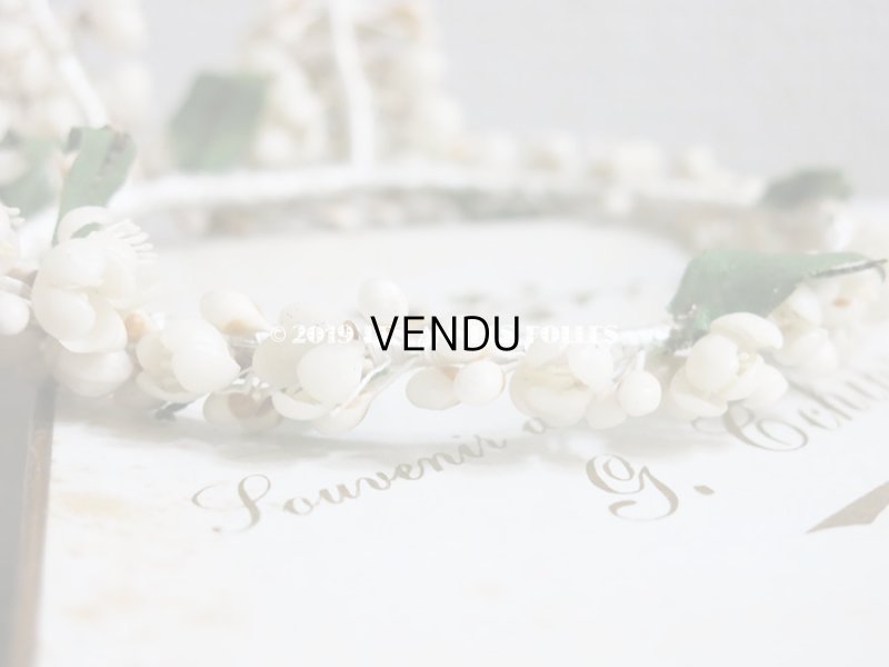 画像9: アンティーク ワックスフラワーのヘッドリース ウェディング 結婚式 ティアラ