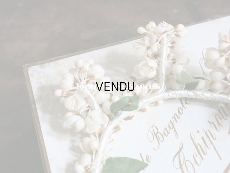 画像4: アンティーク ワックスフラワーのヘッドリース ウェディング 結婚式 ティアラ