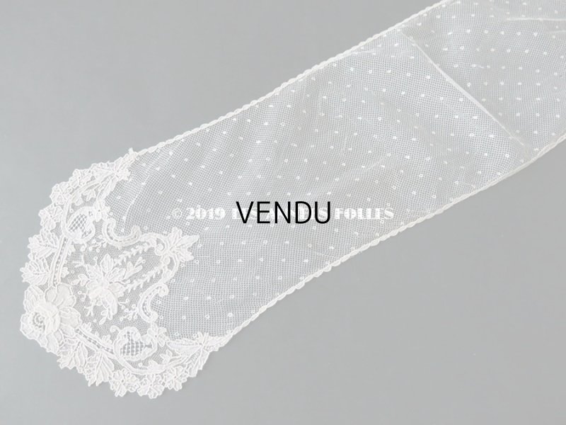 画像3: 19世紀　アンティーク ポワンドローズ のクラヴァット  【ポワン・ド・ローズ】 【ポワン・ド・ガーズ】 