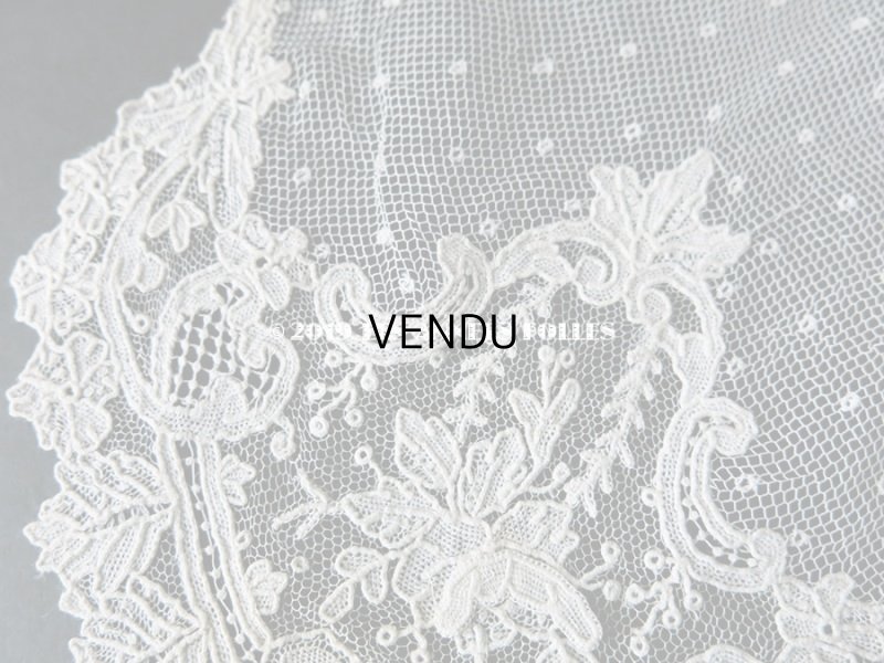 画像6: 19世紀　アンティーク ポワンドローズ のクラヴァット  【ポワン・ド・ローズ】 【ポワン・ド・ガーズ】 