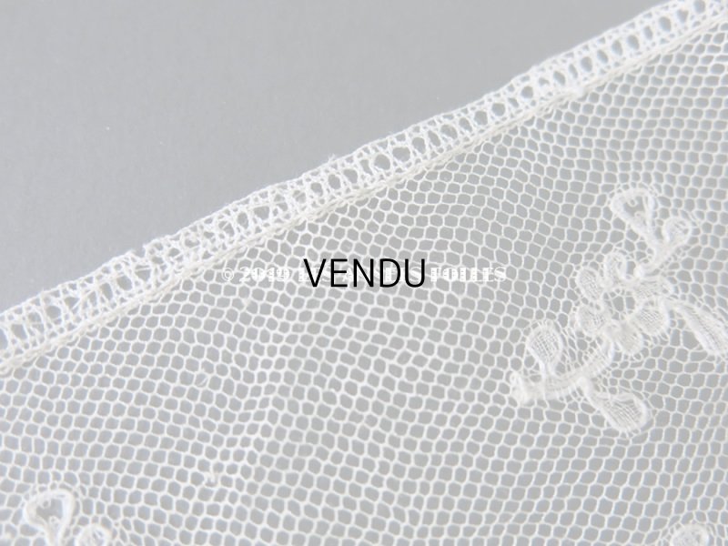 画像6: 18〜19世紀 アンティーク マリーヌレース 花模様 1.5m