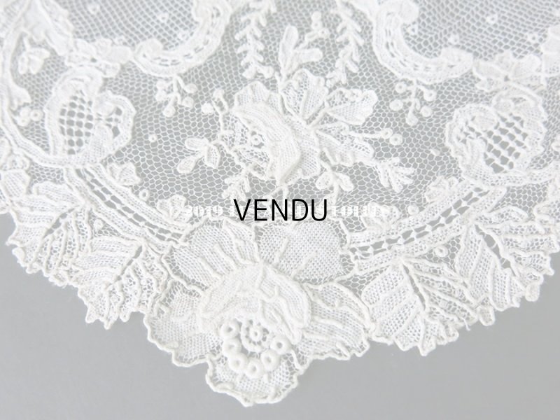 画像7: 19世紀　アンティーク ポワンドローズ のクラヴァット  【ポワン・ド・ローズ】 【ポワン・ド・ガーズ】 