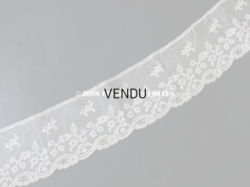画像4: 18〜19世紀 アンティーク マリーヌレース 花模様 1.5m