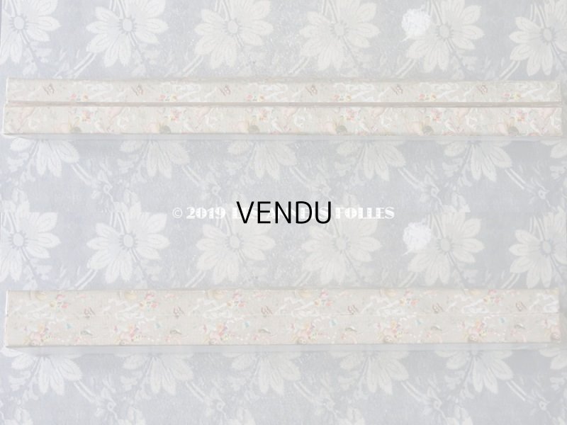 画像5: 19世紀末 アンティーク 天使&薔薇&リボン&蝶々 ファンの紙箱