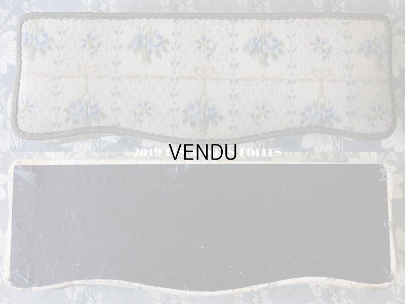 画像6: 1900年代 アンティーク 薔薇の花かご  カルトナージュボックス　青い薔薇＆薄紫色の花