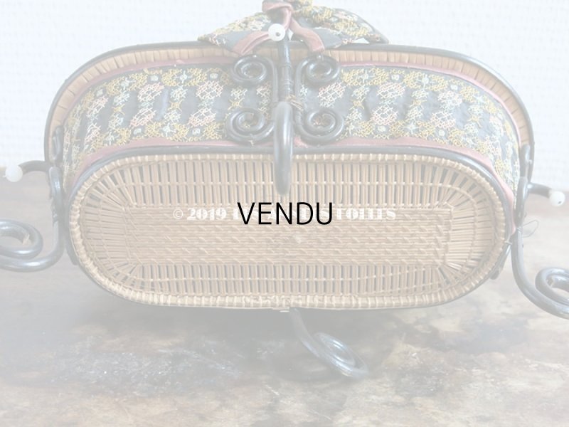 画像7: 19世紀 ナポレオン3世時代 アンティーク 手芸用のパニエ