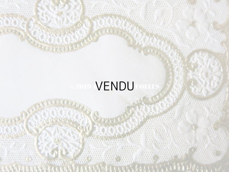 画像6: 未使用 アンティーク  コミュニオンの封筒 レースの透かし模様