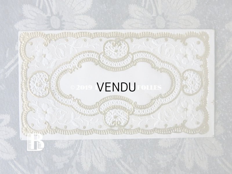 画像5: 未使用 アンティーク  コミュニオンの封筒 レースの透かし模様