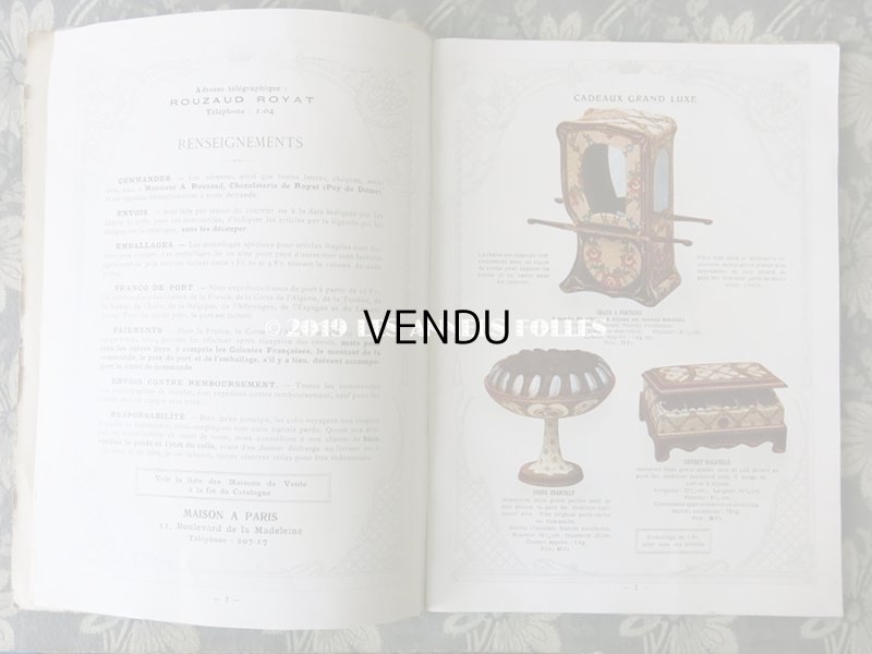 画像5: 1911年 アンティーク 【マルキーズ・ ドゥ・セヴィニエ】 のカタログ A LA MARQUISE DE SEVIGNE CHOCOLAT DE ROYAL