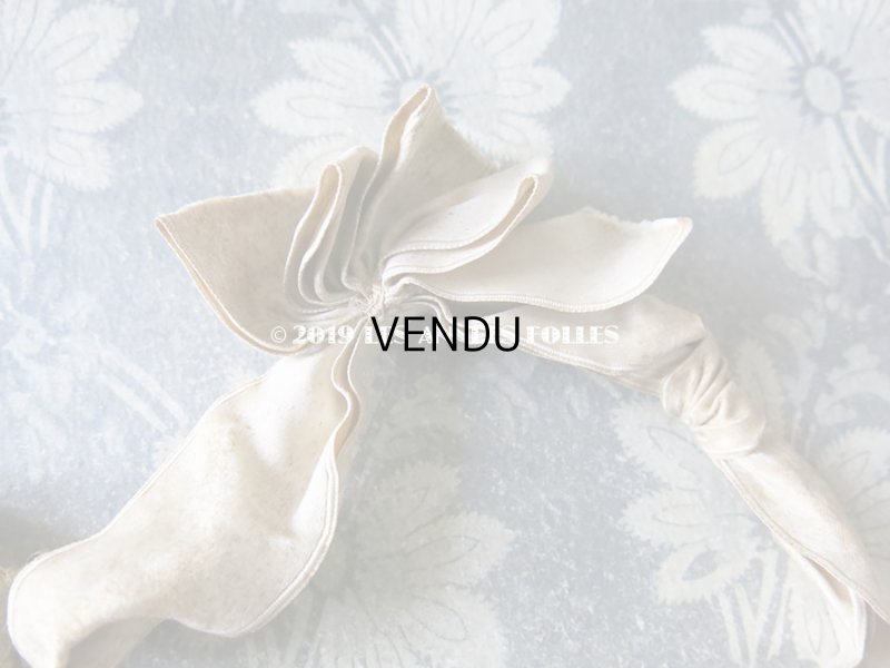 画像7: 19世紀 アンティーク  シルク製 ピンクの花模様のオモニエール 