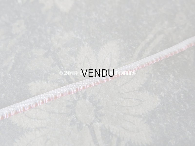 画像5: 19世紀末 アンティーク  極細 4mm幅 シルク製 フリル付 トリム  ピンク