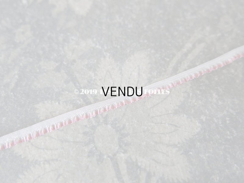 画像3: 19世紀末 アンティーク  極細 4mm幅 シルク製 フリル付 トリム  ピンク