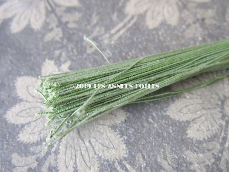 画像5: アンティーク コサージュ用 茎 ワイヤー グリーン 