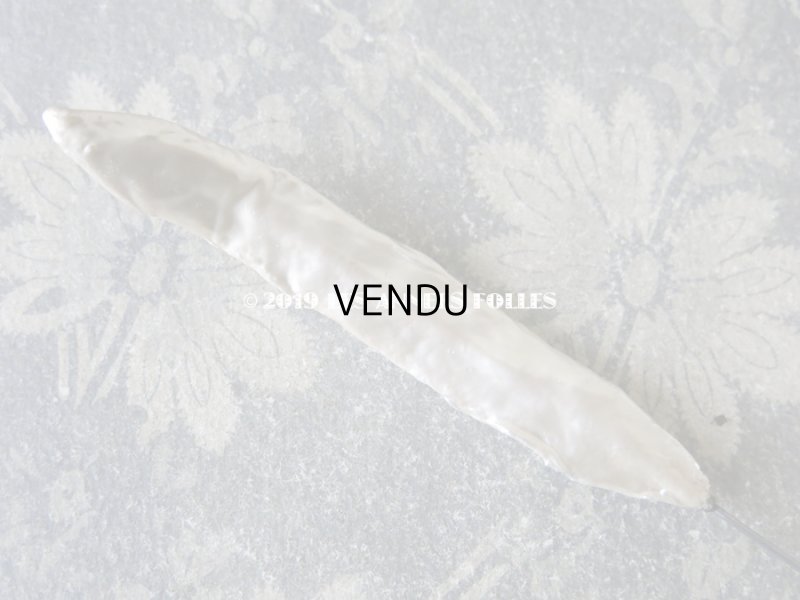 画像7: アンティーク パールのフェザー型 ハットピン エパングル 