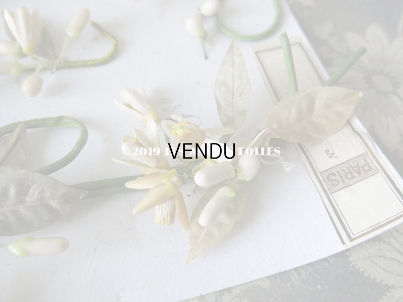 画像6: 未使用 アンティーク 台紙付 ワックスフラワーのヘッドリース ウェディング 結婚式 ティアラ