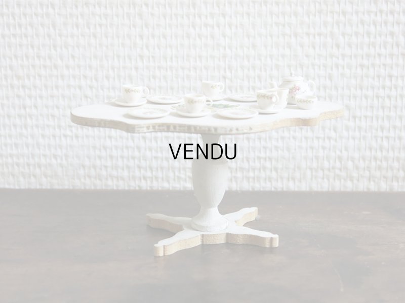 画像10: アンティーク  ミニョネット用　家具＆ティーセットのセット