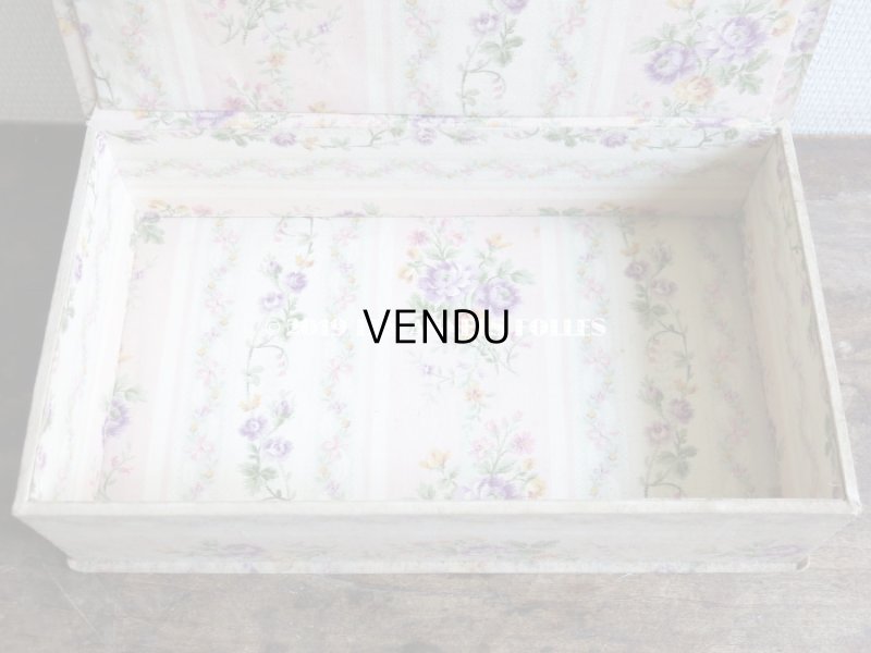 画像6: 1900年代 アンティーク 春色の花のガーランド  カルトナージュボックス