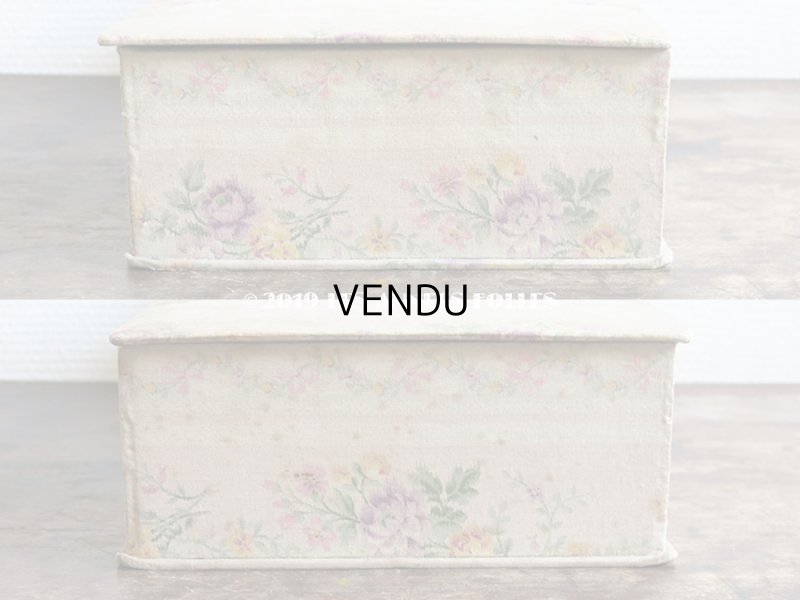 画像9: 1900年代 アンティーク 春色の花のガーランド  カルトナージュボックス