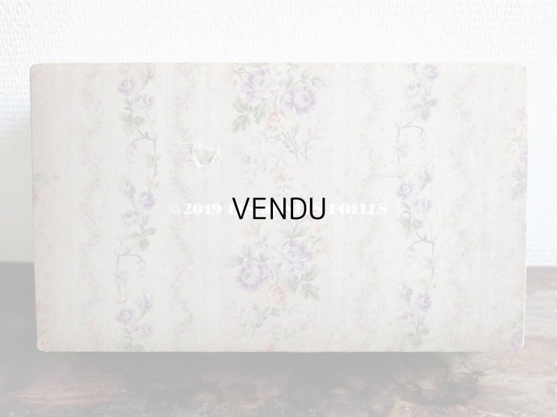 画像3: 1900年代 アンティーク 春色の花のガーランド  カルトナージュボックス