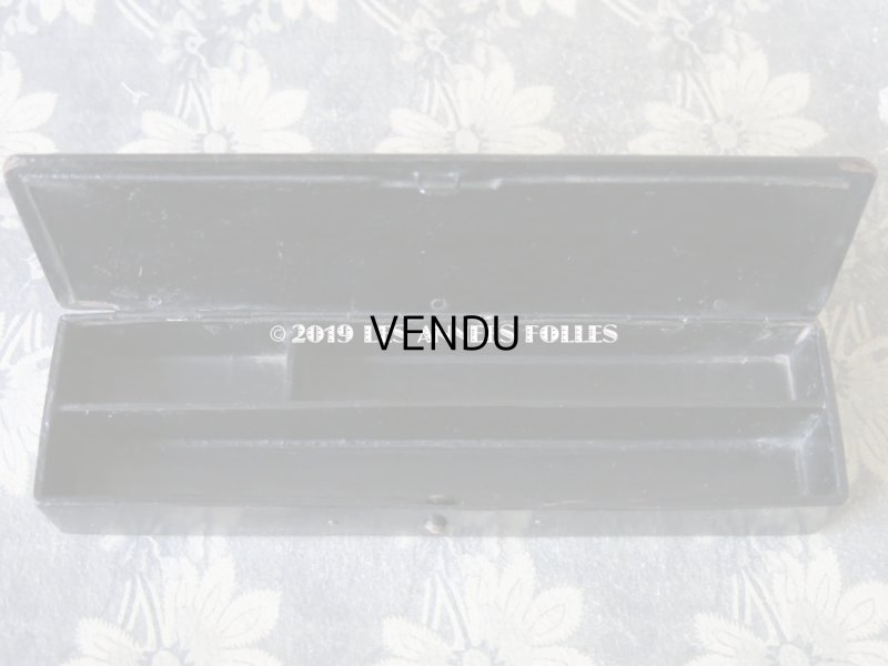 画像6: 19世紀 ナポレオン3世 アンティーク  ペンケース 天使 パピエマシェ PLUMES & CRAYONS