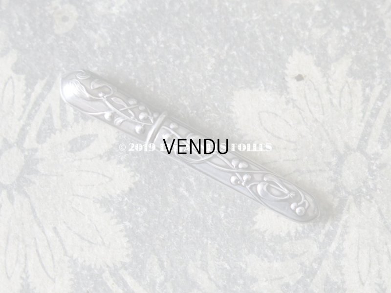 画像3: 1900年代 アンティーク シルバー製 ヤドリギの裁縫道具セット 