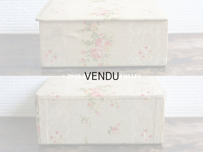画像8: 1900年代 アンティーク 薔薇の カルトナージュボックス　