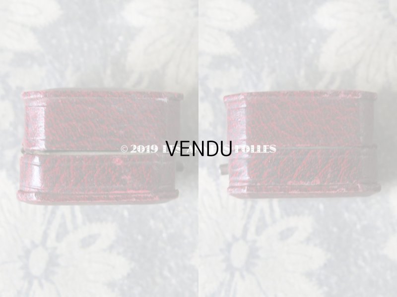 画像4: アンティーク ジュエリーボックス 金彩入り グレナディンレッド