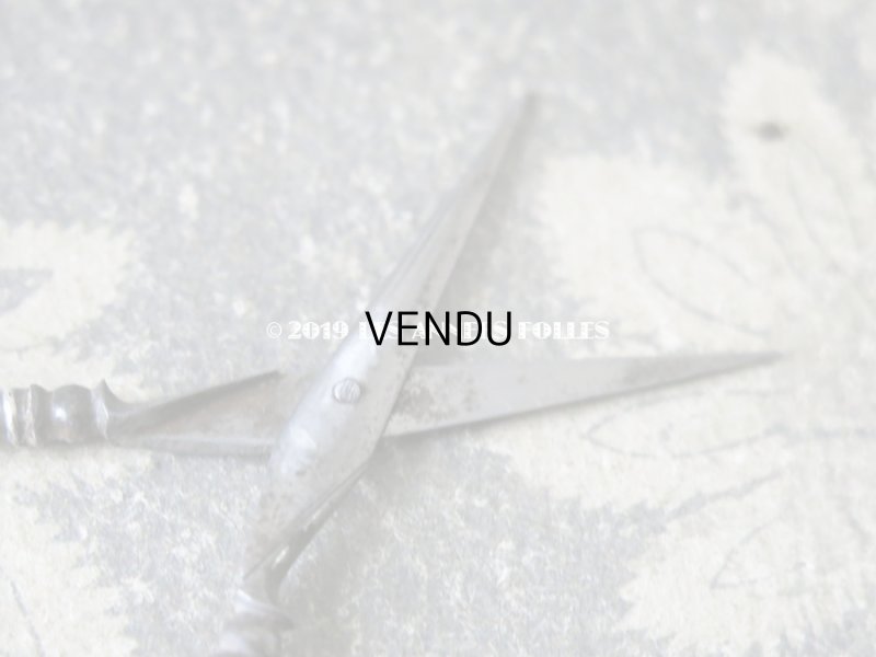 画像9: 1900年代 アンティーク シルバー製 ヤドリギの裁縫道具セット 