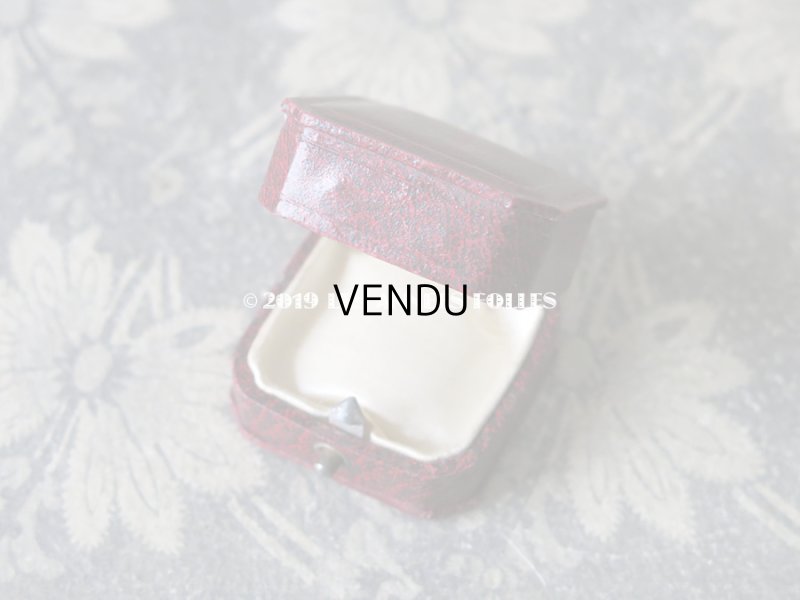 画像5: アンティーク ジュエリーボックス 金彩入り グレナディンレッド