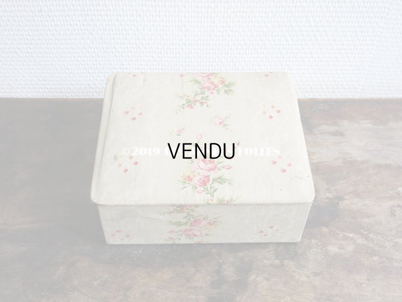 画像4: 1900年代 アンティーク 薔薇の カルトナージュボックス　