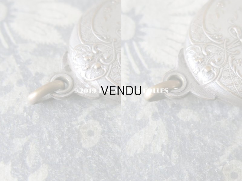 画像4: アンティーク シャトレーヌ用 ミラー リボンが結ばれた薔薇の花かご