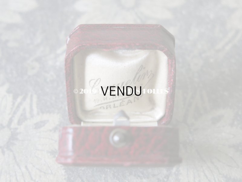 画像6: アンティーク ジュエリーボックス 金彩入り グレナディンレッド