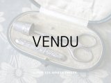 1900年代 アンティーク シルバー製 ヤドリギの裁縫道具セット 