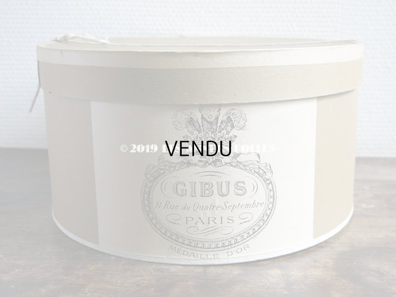 画像7: アンティーク ハットボックス - GIBUS - 