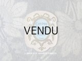 アンティーク パフュームラベル 白薔薇＆リボンのガーランド CHYPRE - REMY PARIS -