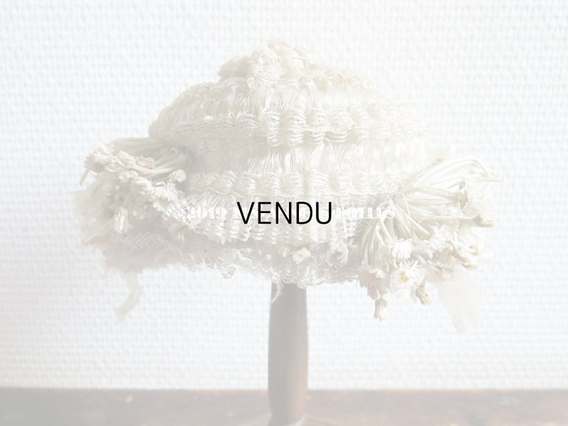 画像5: アンティーク デイジーの布花付 ドールハット