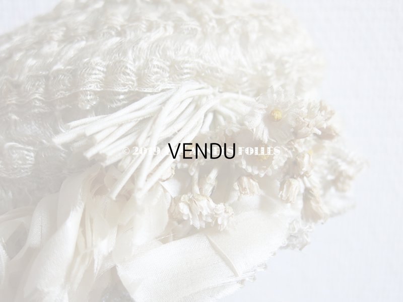 画像9: アンティーク デイジーの布花付 ドールハット