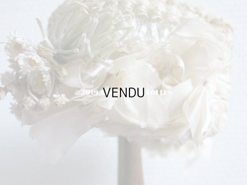 画像11: アンティーク デイジーの布花付 ドールハット