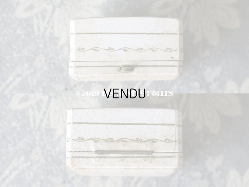 画像4: アンティーク ジュエリーボックス 金彩入り オフホワイト 