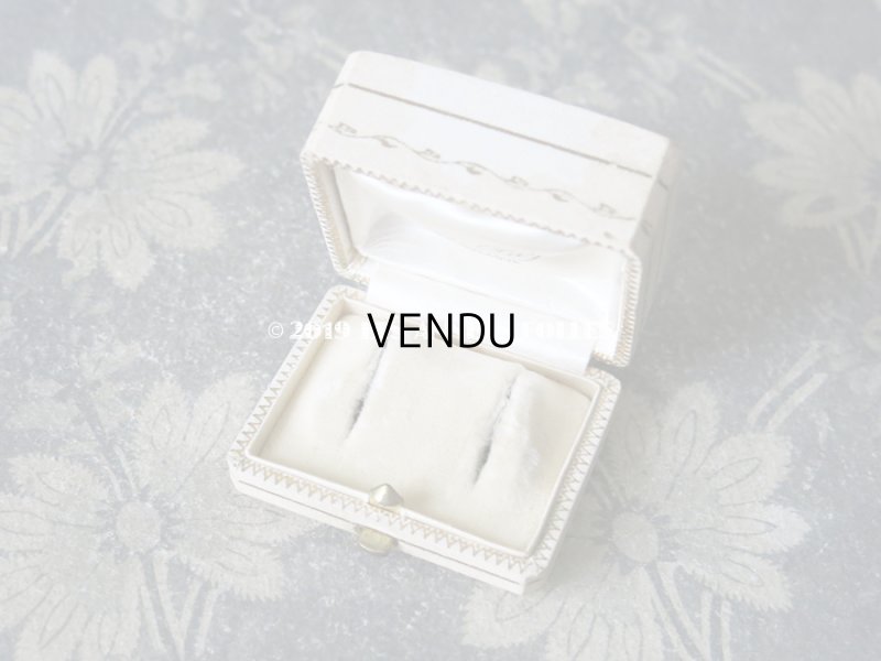 画像6: アンティーク ジュエリーボックス 金彩入り オフホワイト 