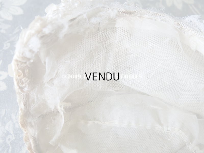 画像15: アンティーク デイジーの布花付 ドールハット