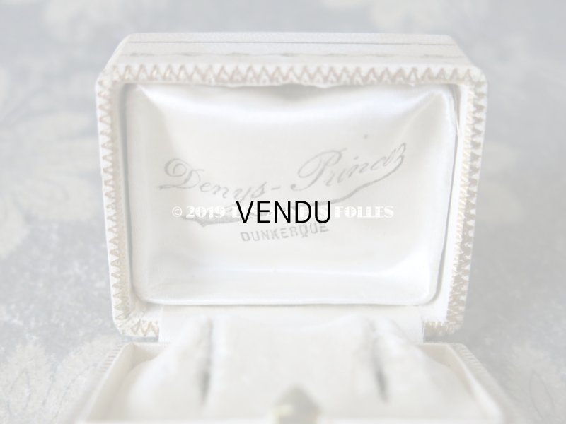 画像8: アンティーク ジュエリーボックス 金彩入り オフホワイト 