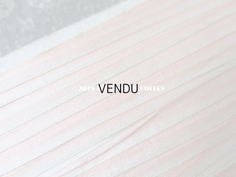 画像6: アンティーク  リボン刺繍 & ロココトリム用 シルク製 リボン 3.5mm幅 淡いピンク 約20m