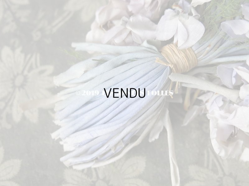 画像10: アンティーク 薄紫色の布花 大きなブーケ