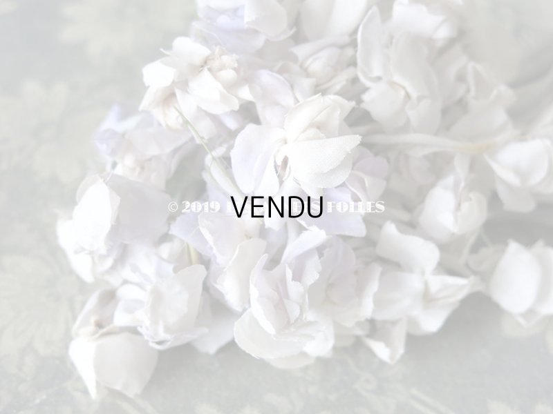 画像5: アンティーク 薄紫色の布花 大きなブーケ