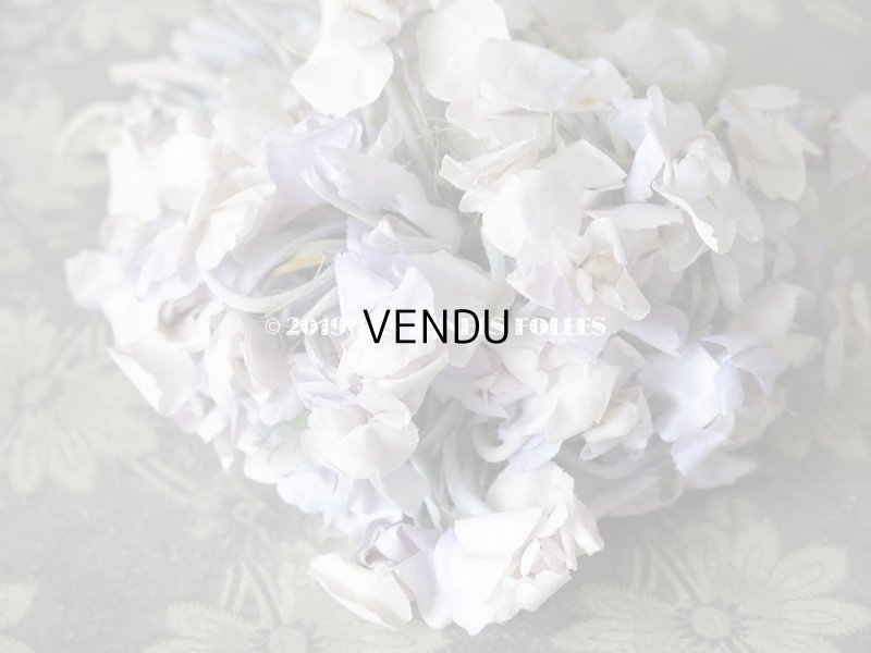 画像11: アンティーク 薄紫色の布花 大きなブーケ