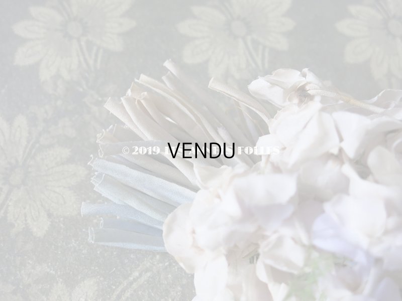 画像4: アンティーク 薄紫色の布花 大きなブーケ