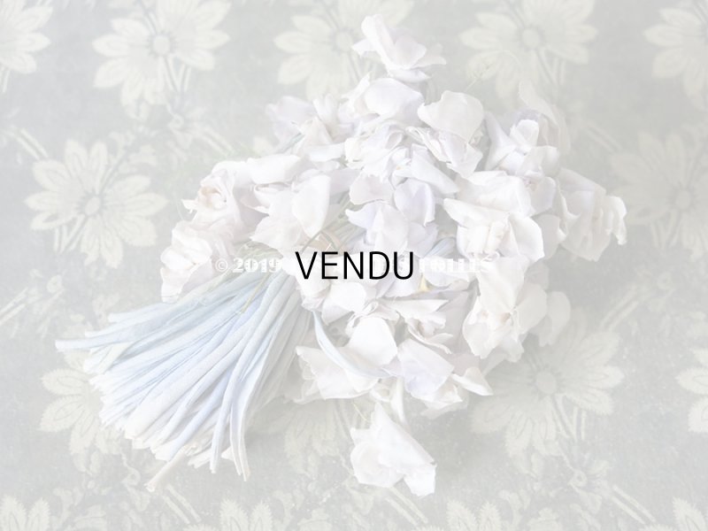 画像6: アンティーク 薄紫色の布花 大きなブーケ