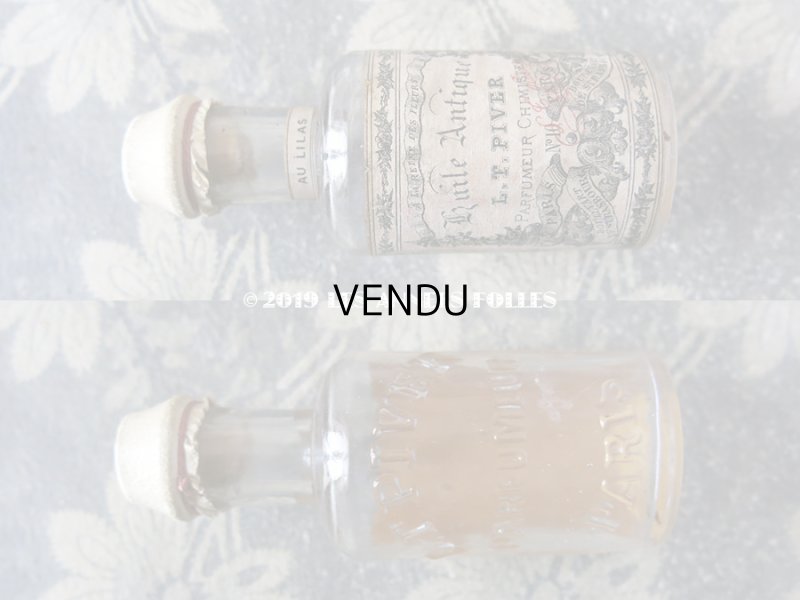 画像3: アンティーク 小さなパフュームボトル HUILE ANTIQUE A LA REINE DES FLEURS - L.T.PIVER -